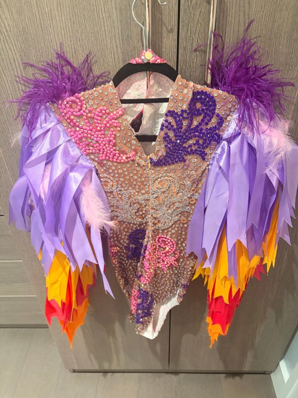 Pure x Chaos Lexi Rhinestone Bodysuit in Multi — NWT